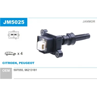 Bobine d'allumage JANMOR JM5025