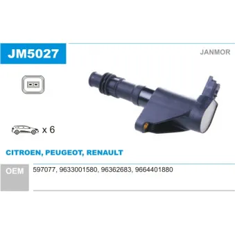 Bobine d'allumage JANMOR JM5027