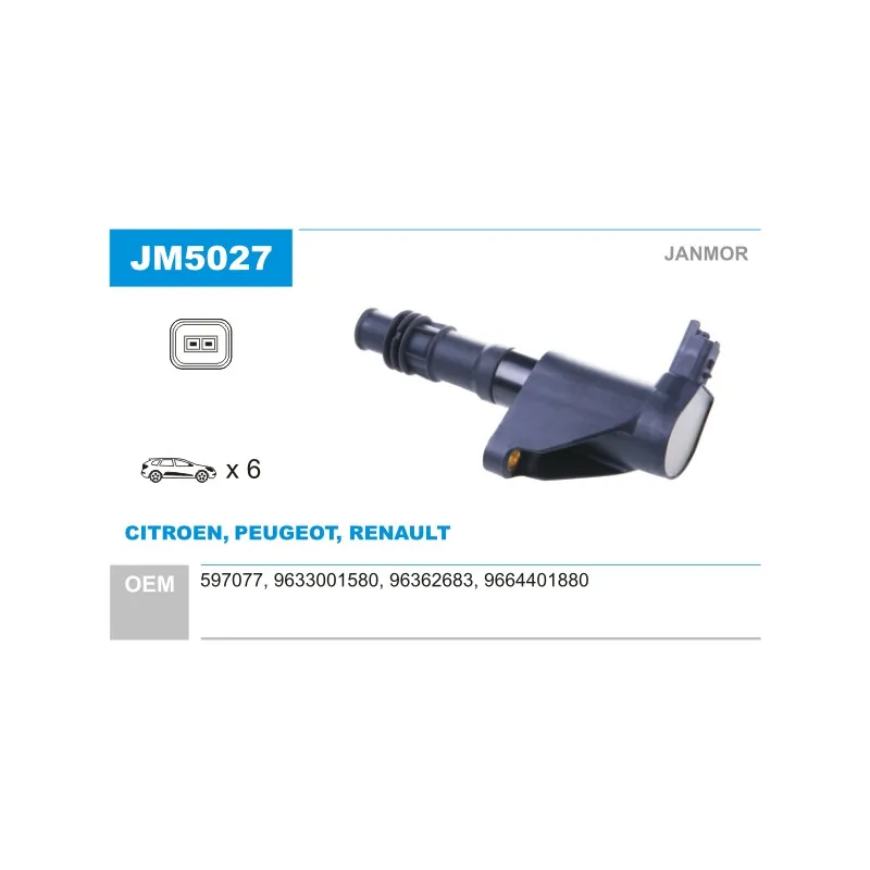 Bobine d'allumage JANMOR JM5027