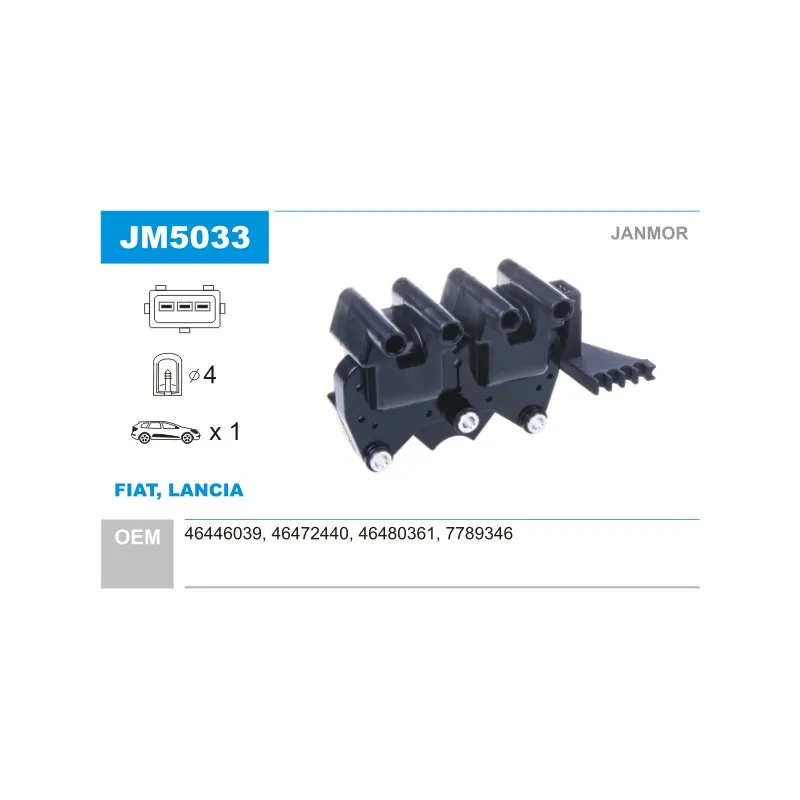 Bobine d'allumage JANMOR JM5033