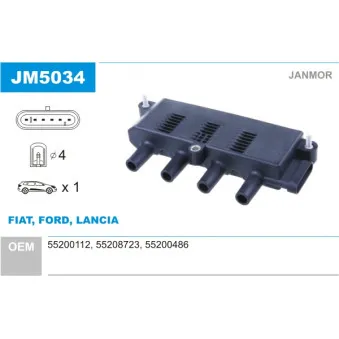 Bobine d'allumage JANMOR JM5034