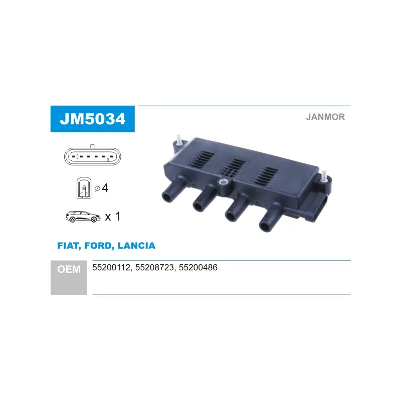 Bobine d'allumage JANMOR JM5034
