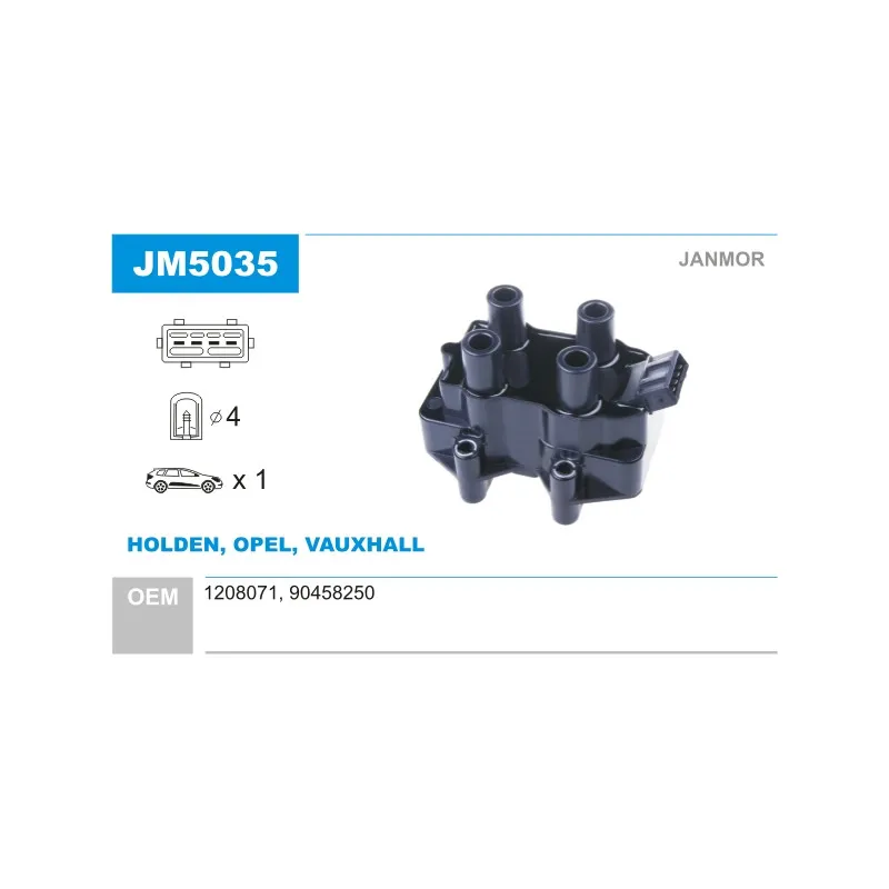 Bobine d'allumage JANMOR JM5035
