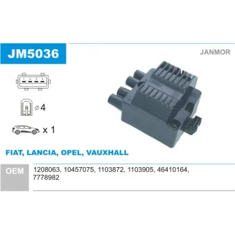 Bobine d'allumage JANMOR JM5036