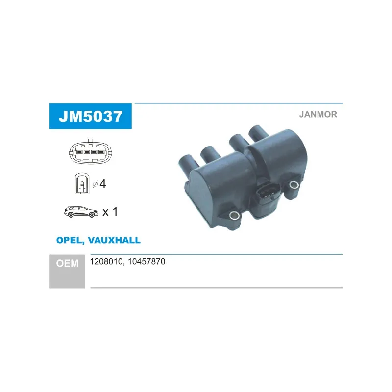 Bobine d'allumage JANMOR JM5037