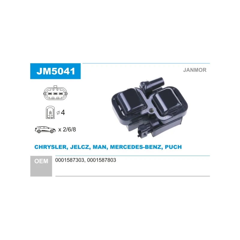 Bobine d'allumage JANMOR JM5041