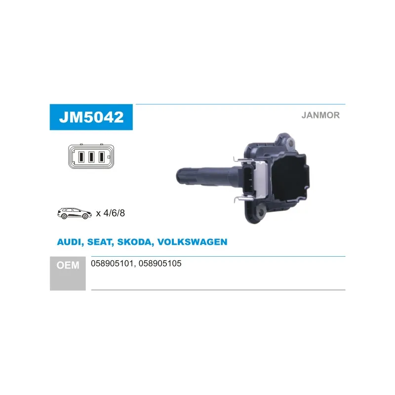 Bobine d'allumage JANMOR JM5042