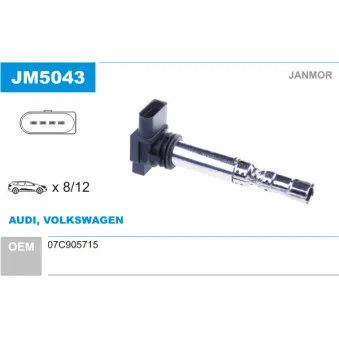 Bobine d'allumage JANMOR JM5043