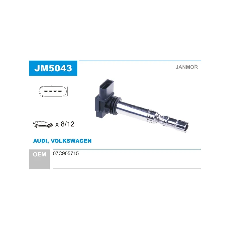 Bobine d'allumage JANMOR JM5043
