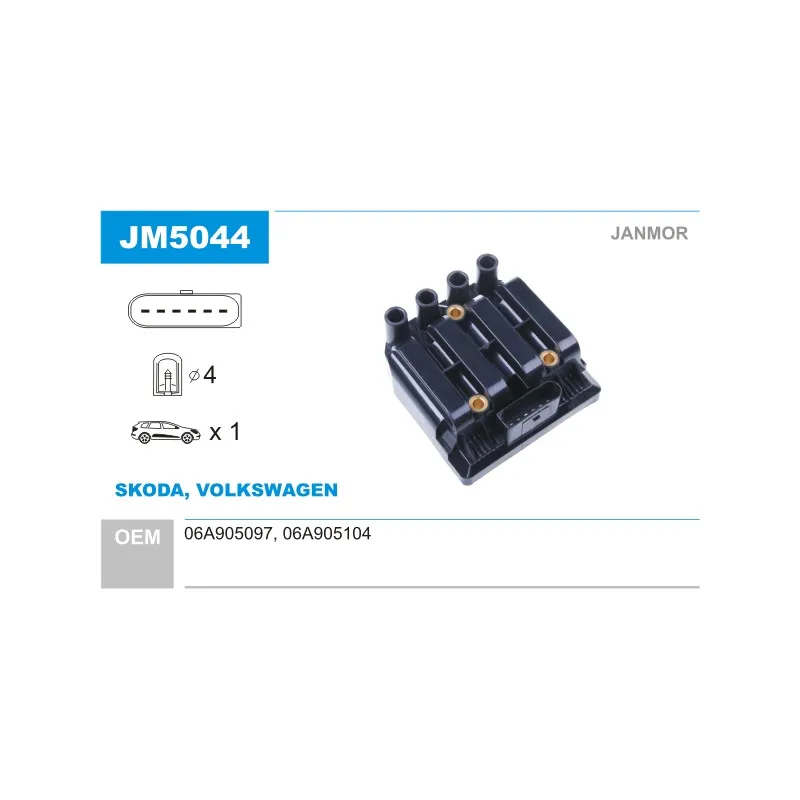 Bobine d'allumage JANMOR JM5044
