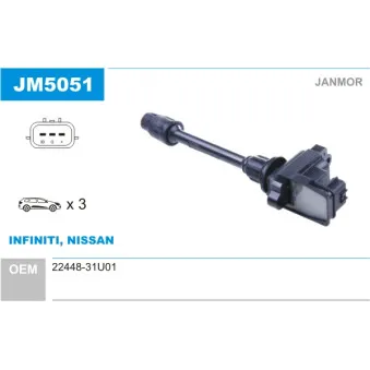 Bobine d'allumage JANMOR JM5051