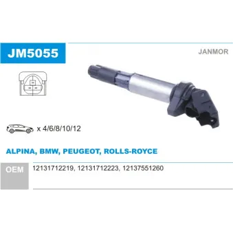 Bobine d'allumage JANMOR JM5055