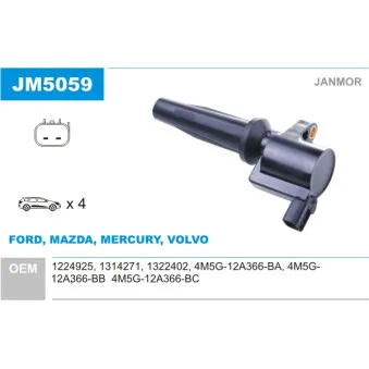 Bobine d'allumage JANMOR JM5059