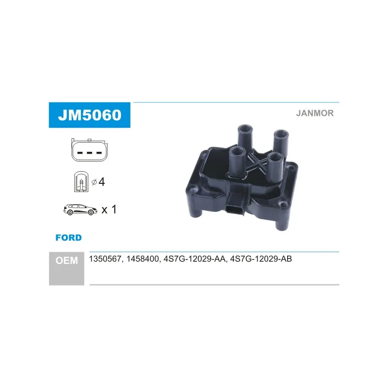 Bobine d'allumage JANMOR JM5060