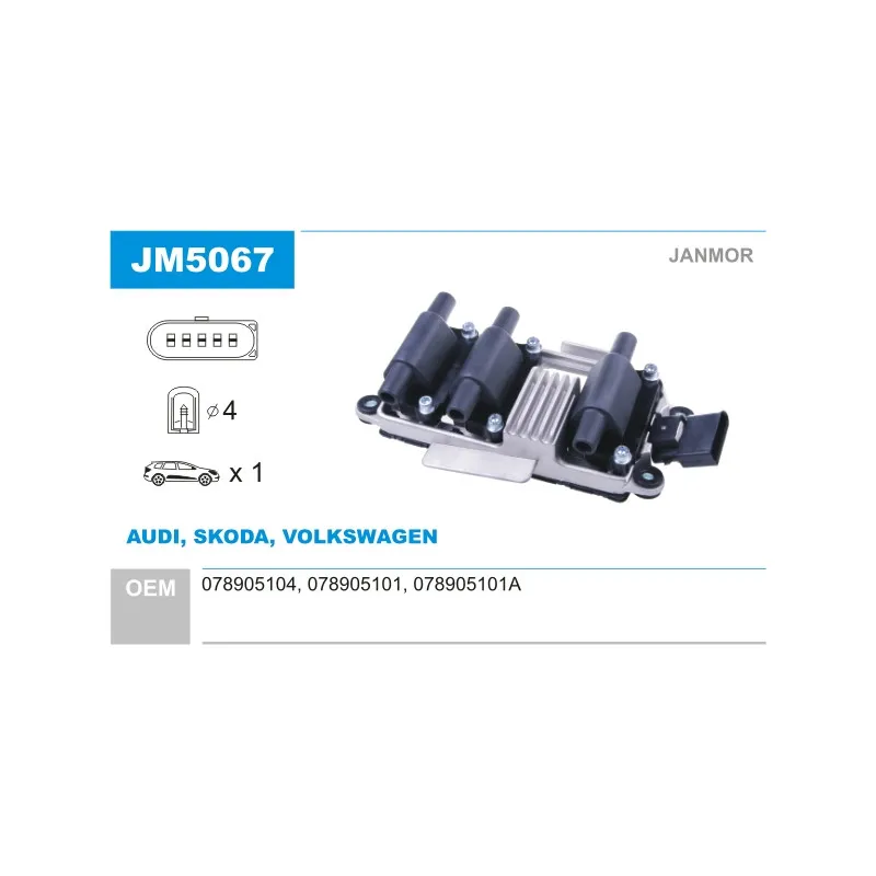 Bobine d'allumage JANMOR JM5067