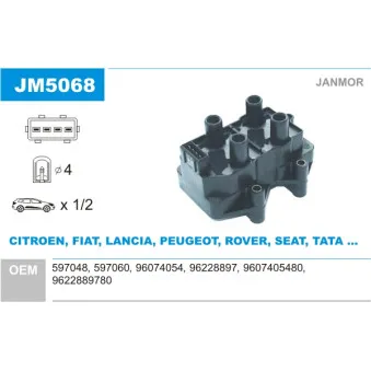 Bobine d'allumage JANMOR JM5068