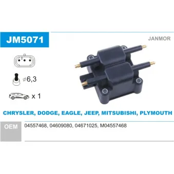 Bobine d'allumage JANMOR JM5071