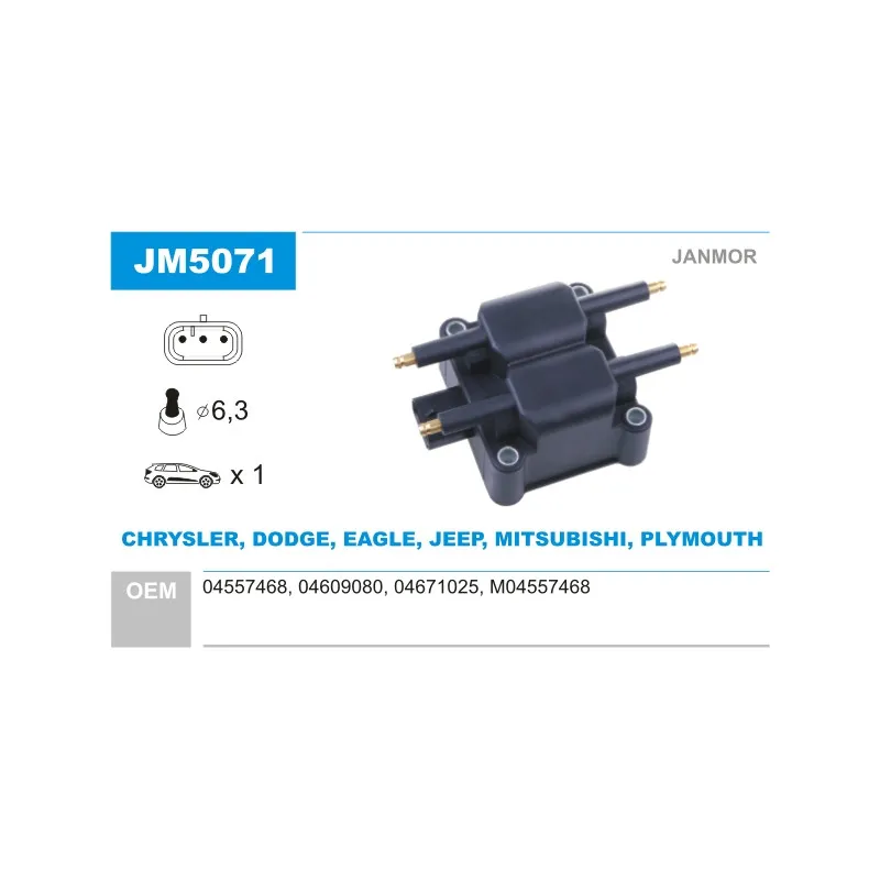 Bobine d'allumage JANMOR JM5071