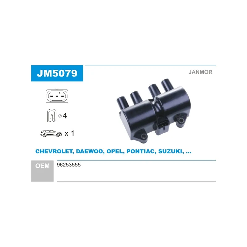 Bobine d'allumage JANMOR JM5079
