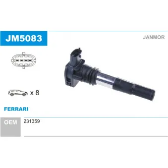 Bobine d'allumage JANMOR JM5083