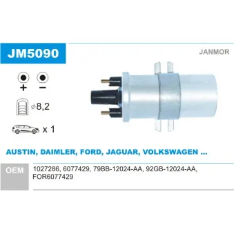 Bobine d'allumage JANMOR JM5090
