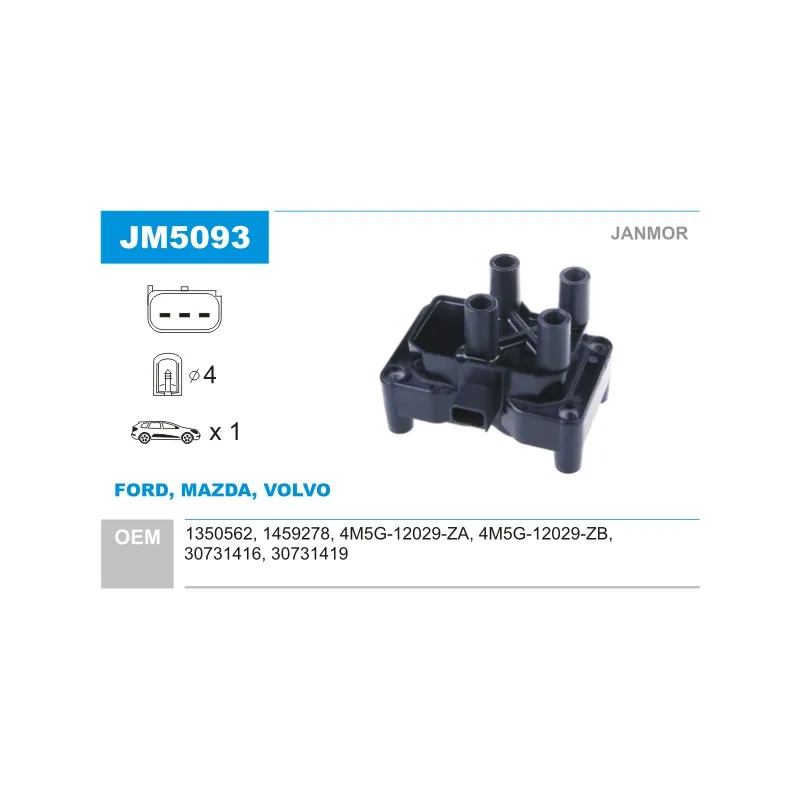 Bobine d'allumage JANMOR JM5093
