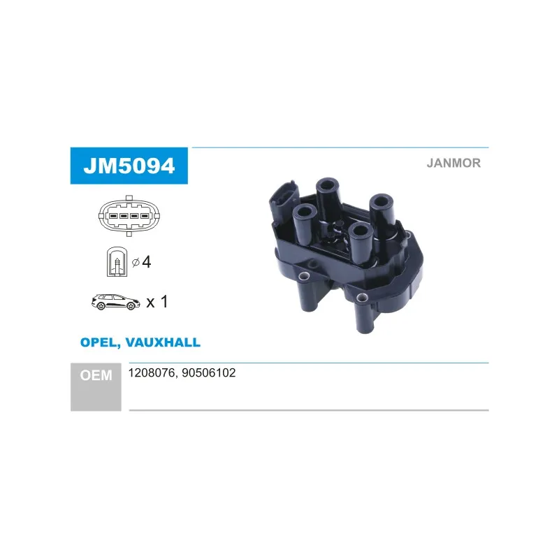 Bobine d'allumage JANMOR JM5094