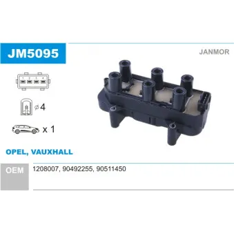 Bobine d'allumage JANMOR JM5095