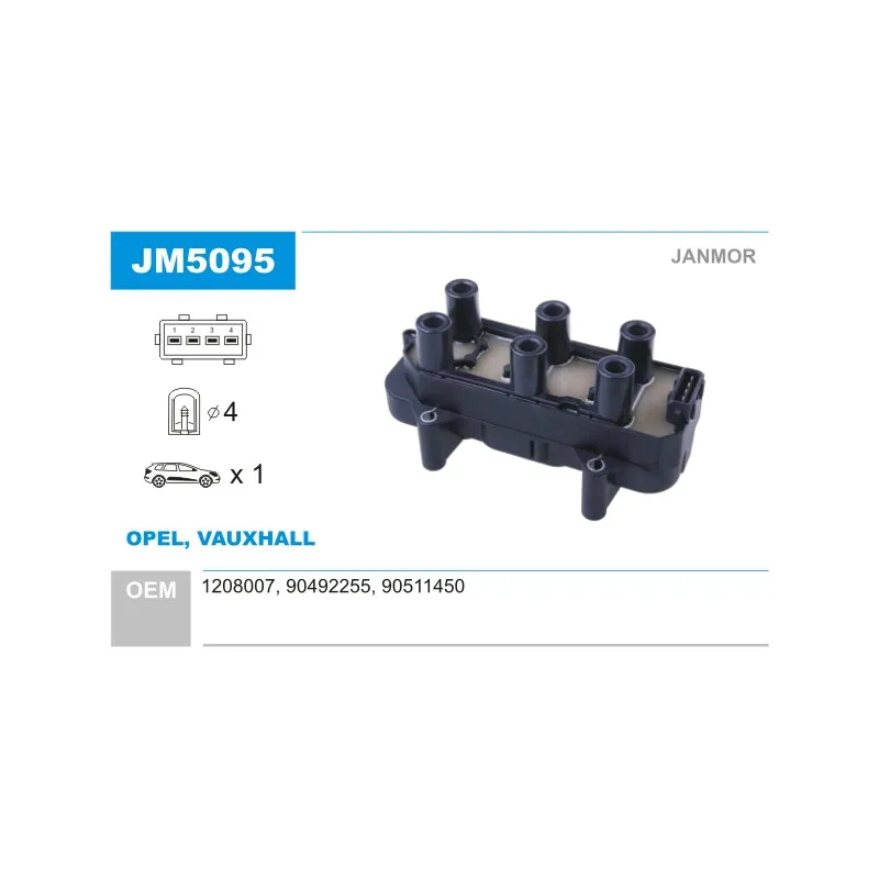 Bobine d'allumage JANMOR JM5095