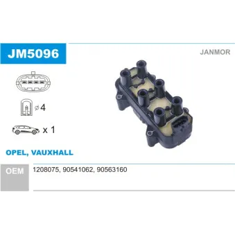 Bobine d'allumage JANMOR JM5096