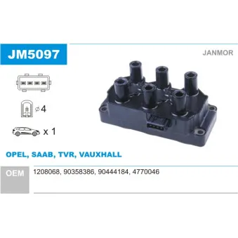 Bobine d'allumage JANMOR JM5097
