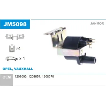 Bobine d'allumage JANMOR JM5098