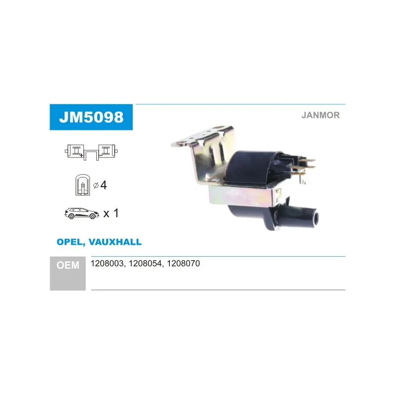 Bobine d'allumage JANMOR JM5098