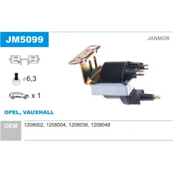 Bobine d'allumage JANMOR JM5099