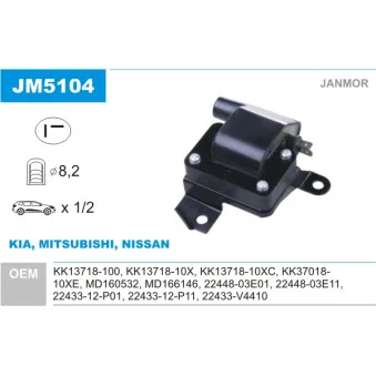 Bobine d'allumage JANMOR JM5104