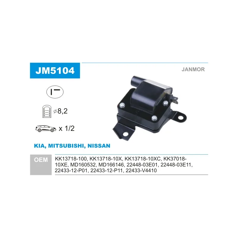 Bobine d'allumage JANMOR JM5104