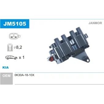 Bobine d'allumage JANMOR JM5105