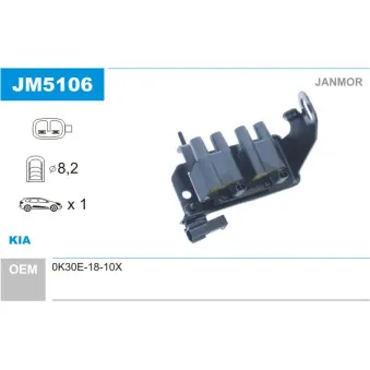 Bobine d'allumage JANMOR JM5106