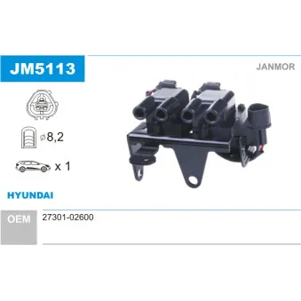 Bobine d'allumage JANMOR JM5113