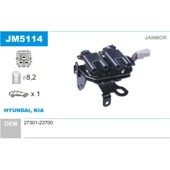 Bobine d'allumage JANMOR JM5114