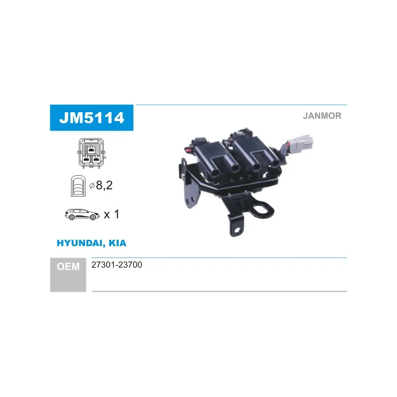 Bobine d'allumage JANMOR JM5114