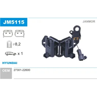 Bobine d'allumage JANMOR JM5115