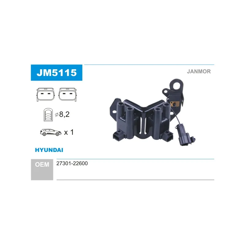 Bobine d'allumage JANMOR JM5115