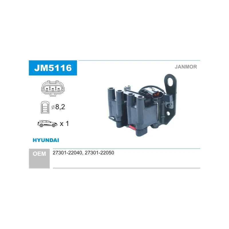 Bobine d'allumage JANMOR JM5116