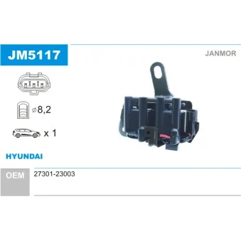 Bobine d'allumage JANMOR JM5117