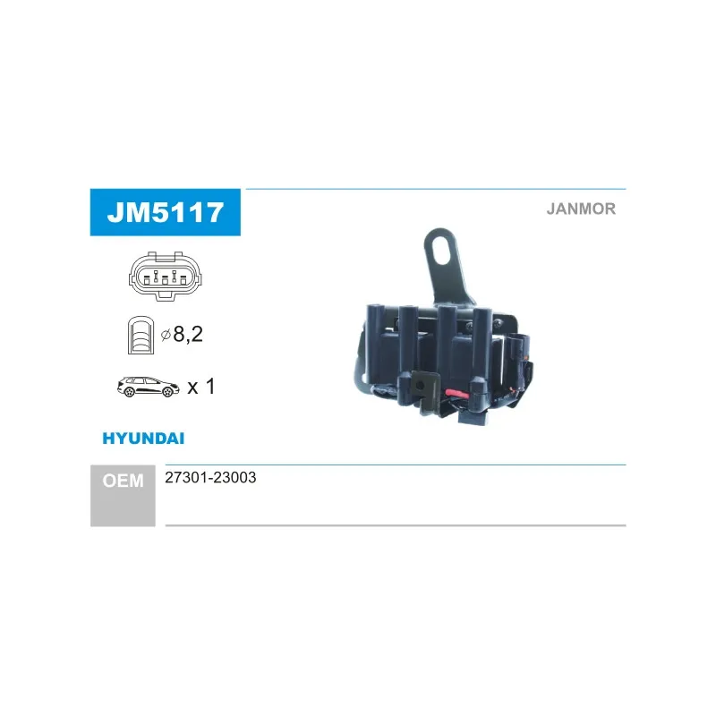 Bobine d'allumage JANMOR JM5117