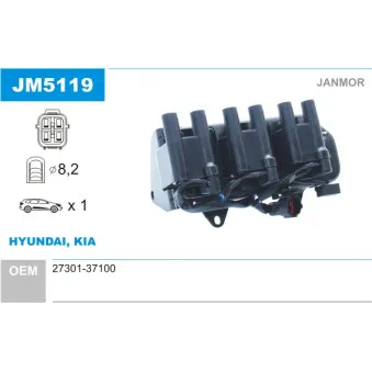 Bobine d'allumage JANMOR JM5119