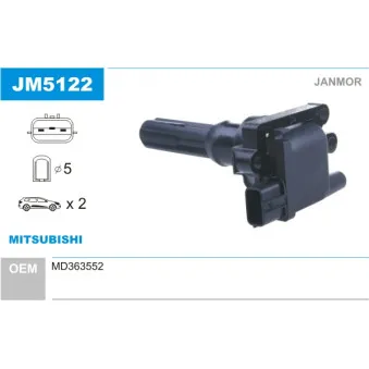 Bobine d'allumage JANMOR JM5122