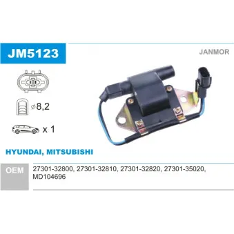 Bobine d'allumage JANMOR JM5123