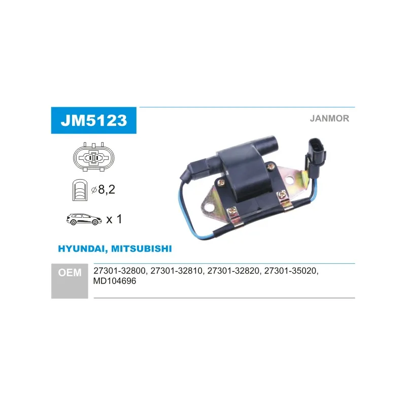 Bobine d'allumage JANMOR JM5123